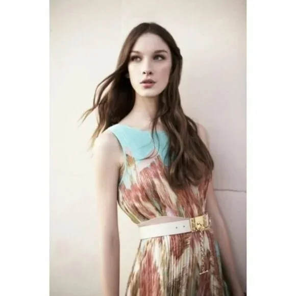 D-4. BCBGMaxazria Ksenia Dress Blue US 0 - Picture 5 of 5